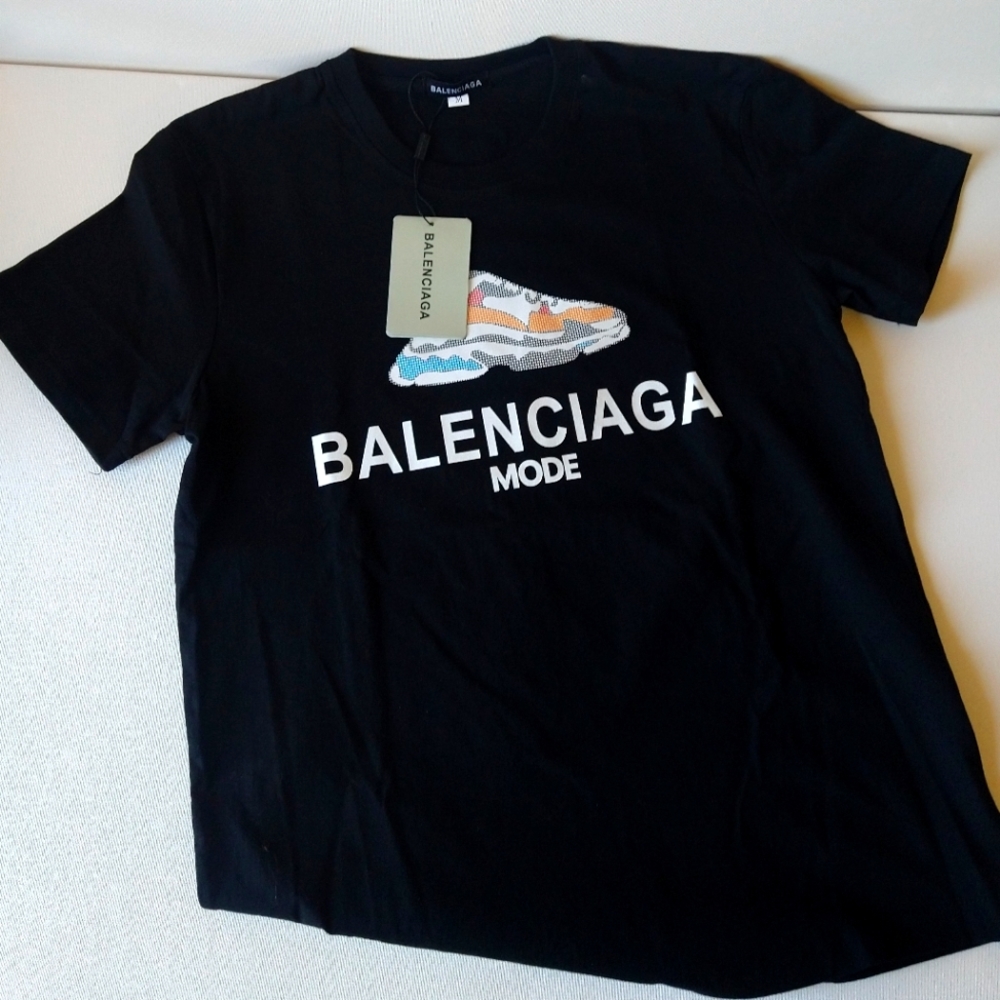Balenciaga T-Shirt, Men's, Medium, Black